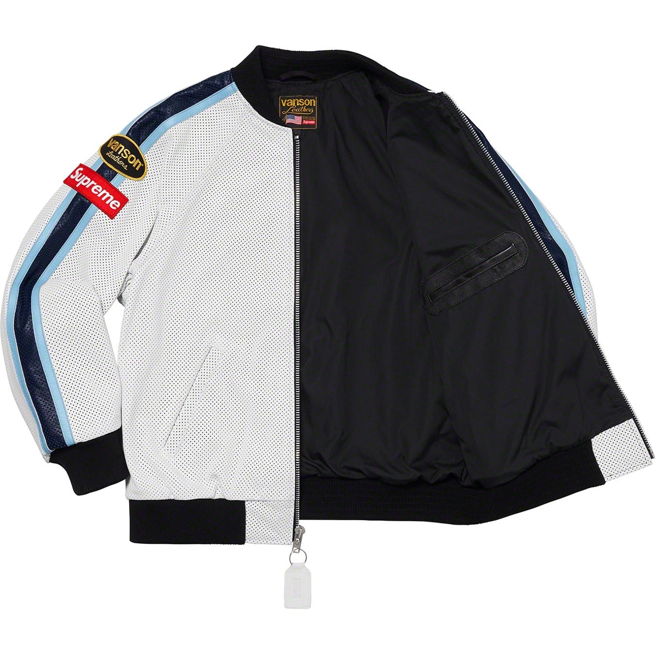 Supreme®/Vanson Leathers® Perforated Bomber Jacket view 7